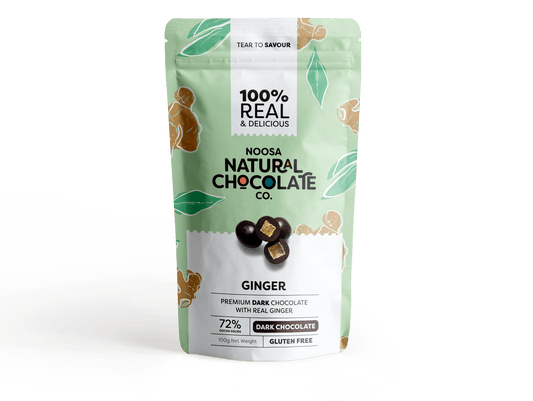 Buderim Ginger Coated in Premium Dark Chocolate  (100g)
