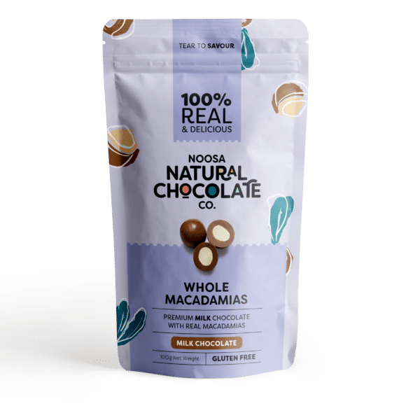 Queensland Macadamia Nuts Coated in Premium Milk Chocolate (100g)