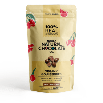 Tibetan Goji Berries Coated in Premium Milk Chocolate (125g)