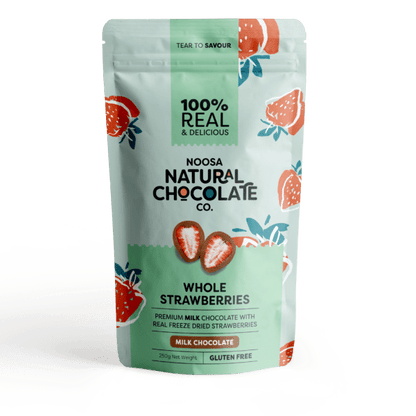 Australian Grown Strawberries Coated in Premium Milk Chocolate (100g)