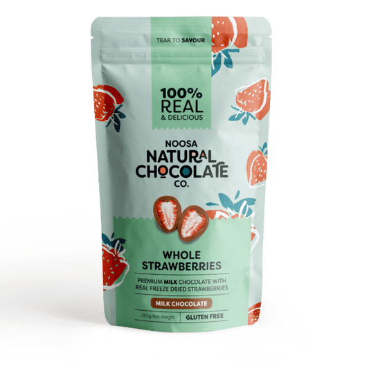 Australian Grown Strawberries Coated in Premium Milk Chocolate (100g)