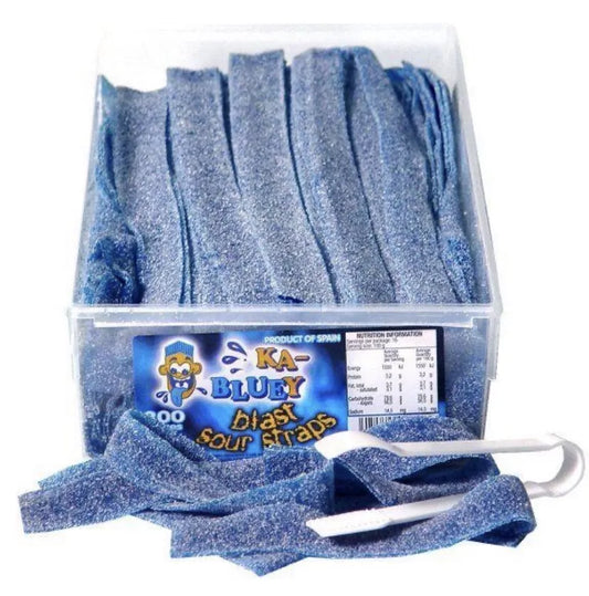 KA-BULEY Blue Raspberry Sour Straps (100g)