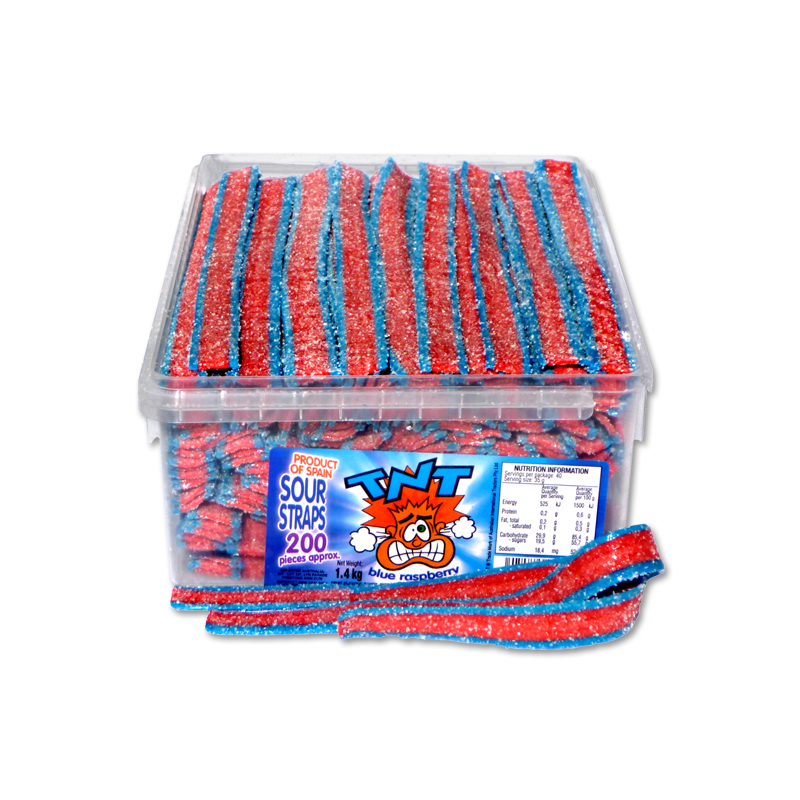 TNT Blue Raspberry Sour Straps